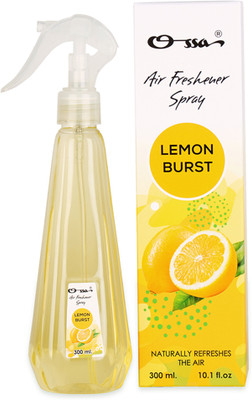 OSSA Lemon Burst Air Freshener Long Lasting Home Fragrance For Home, Office, Car Car Freshener Spray Lemon Burst Air Freshener Long Lasting Home Fragrance For Home, Office, Car(300 ml)