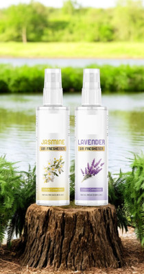 Influtive Air Freshener Original Jasmine & Lavender Air Freshener For Home,Car & Office Car Freshener Spray Combo of 2 Air Spray- Origi 100ml Each for Freshener Home, Car & Office Spray (2 x 100ml)-126(2 x 100 ml)