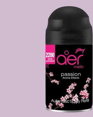 Godrej Aer Matic Room Freshener -Passion Car Freshener Refill aer matic,bar freshner,liquid automatic air freshener refill pack _339(225 ml)