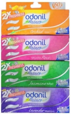 Odonil Multi Blocks Nature Air Freshner (Pack of 4) Different Fragnance.(4 x 100 g)