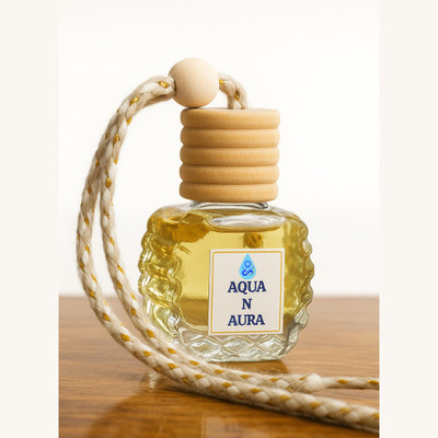 Aqua n Aura Ocean Breeze Diffuser Ocean Breeze Car Diffuser | Hanging Glass Perfume Bottle | Reusable Aroma Freshener for Car & Home – 10ml(10 ml)