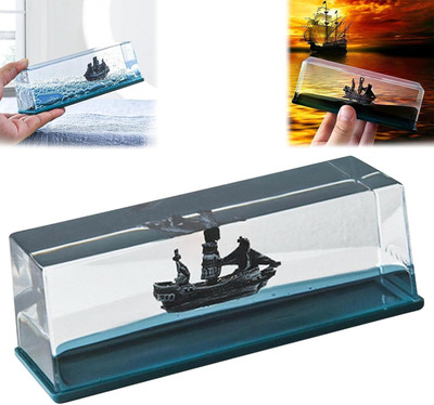 skyunion Black Pearl Ship Titanic Cruise Ship Model Liquid Wave Decoration Car Freshener Diffuser titanic(50 ml)