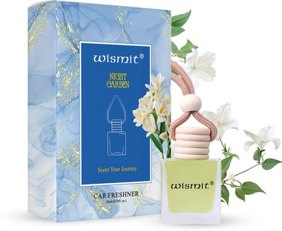 Wismit Jasmine Car Freshener Diffuser Car Freshner | Car Perfumes | Car Air Freshner | Car Hanging Perfume with Wooden Lid | Premium Design(10 ml)