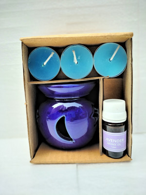 BHARTI TRADERS lavender Aroma Oil, Diffuser Set Ceramic aroma oil heat(5 x 60 g)
