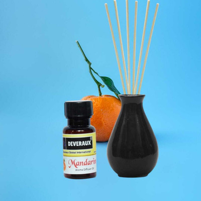 DEVERAUX mandarin Diffuser Set Mandarin 20ml black Reed Diffuser(20 ml)