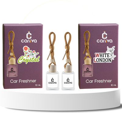 Cariiva CRYSTAL-WHITELONDON Car Freshener Diffuser CR_02(2 x 10 ml)