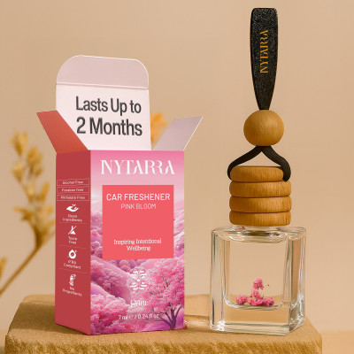 NYTARRA Pink Bloom Car Freshener Diffuser Premium Car Freshener Pink Bloom Luxury Car Pefume(1 Units)