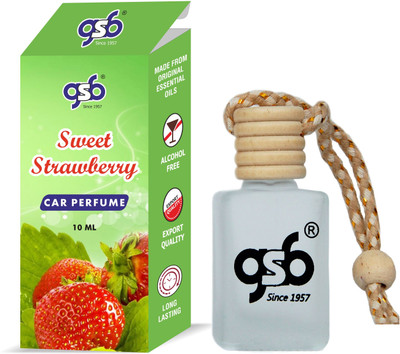 GANDHI SUGANDH BHANDAR Sweet Strawberry Hanging Air Car Freshener Diffuser sweetstrawberrycargsb(10 ml)