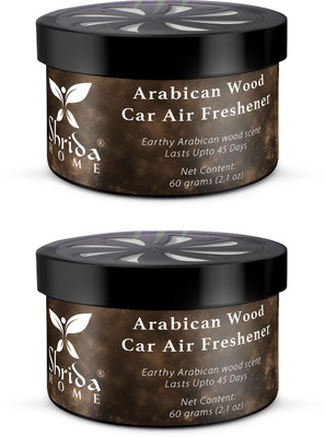 Shrida ARABICAN WOOD Diffuser Natural Arabican Wood Long Lasting, Odor Remover, Refreshing Fragrance Diffuser(2 x 60 g)