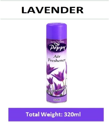 AEROCARE POPPY Lavender Air Freshener | Room Fragrant Spray | A Wave of Freshness Spray(320 ml)