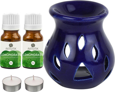 Aatiutik Lemongrass Diffuser Set AT-2TL_BLUETDIF_2LG(5 x 4 ml)