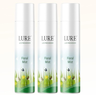 lure Floral Mist Room & Air Freshener Long Lasting Fragrance Room Spray(3 x 220 ml)