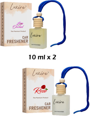 LUXIRE ORCHID Car Freshener Diffuser ORCHID & ROSE Car Freshener (Pack of 2)(2 x 10 ml)