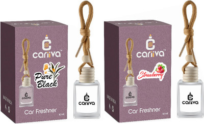 Cariiva PURE BLACK - STRAWBERRY Car Freshener Diffuser CR_02(2 x 10 ml)