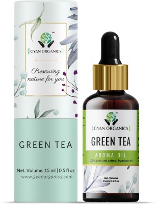 Gyan Organics Green Tea Aroma Oil, Diffuser, Refill, Spray(15 ml)