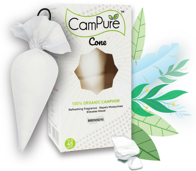 CamPure Cone Air Freshener - Bhimseni - Pack of 1 Potpourri Cone Air Freshener - Bhimseni - Pack of 1(1 Units)