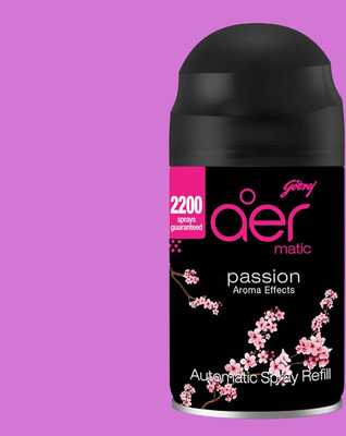 Godrej Aer Matic Room Freshener -Passion Car Freshener Refill aer matic,bar freshner,liquid automatic air freshener refill pack _334(225 ml)