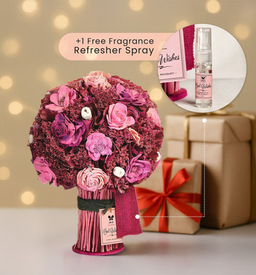 IRIS Dry Flower Bouquet Potpourri with a Free Fragrance Spray(1 Units)