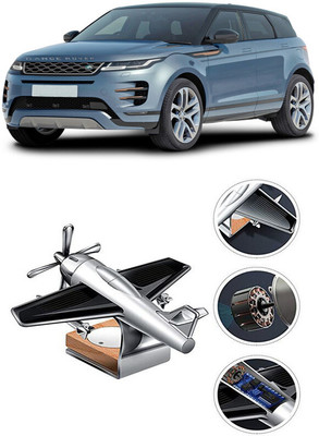 YUNEIK Car Solar Air Freshner Automatic Rotating Diffuser YK_SILVER-SINGLE-FAN-251(100 g)