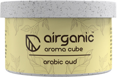 Airganic Aroma Cube Arabic Oud - Organic Leakproof Refreshing fragrance Car Freshener Blocks Aroma Cube - Arabic Oud fiber Air Freshener |Organic Leakproof Car Perfume | Refreshing fragrance for Home, Office and Car Interior -Freshen’up your car(40 g)
