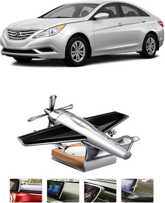 YUNEIK Car Aroma Air Freshener Perfume Solar Power Rotating Perfume Diffuser For Car Diffuser 50-YNK-Silver Fan-196(100 g)