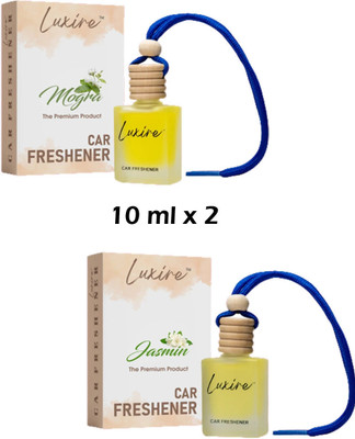 LUXIRE MOGRA Car Freshener Diffuser MOGRA & JASMINE Car Freshener (Pack of 2)(2 x 10 ml)