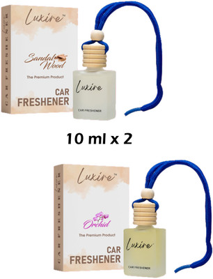 LUXIRE SANDALWOOD Car Freshener Diffuser SANDALWOOD & ORCHID Car Freshener (Pack of 2)(2 x 10 ml)