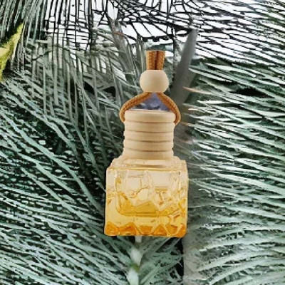 WINKCART Car perfume Essential Oil Hanging Glass Bottle for Car Home Diffuser Set, Refill Air Freshener Car Reed Diffuser Pendant 10ml(10 ml)