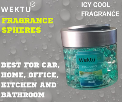 WEKTU Pleasant Car Freshener Diffuser Best fragrance Spheres/Icy Cool/Suitable for all/PC1-10(130 g)