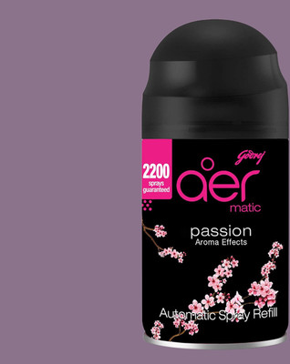 Godrej Aer Matic Room Freshener -Passion Car Freshener Refill aer matic,bar freshner,liquid automatic air freshener refill pack _318(225 ml)