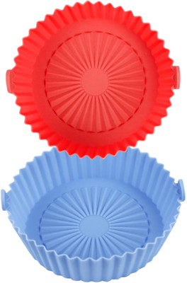 Nyamah sales Silicone Air Fryer Basket Liners Round Reusable, Food Safe Air fryer Bowl Air Fryer(1 L)