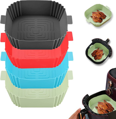 Vortipu Square Reusable Air Fryer Silicone Basket Air Fryer(0 L)