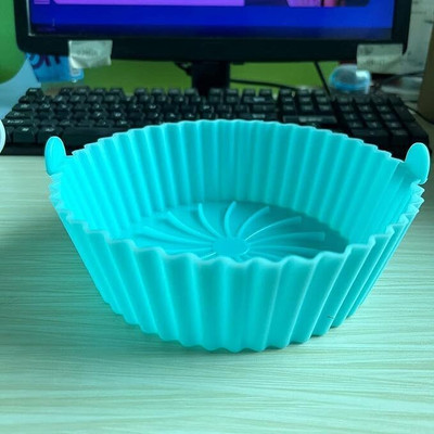 Xroncinz Air Fryer Silicone Tray Pot,air Fryer Plate,air Fryer Basket Silicone Baking Air Fryer(1 L)