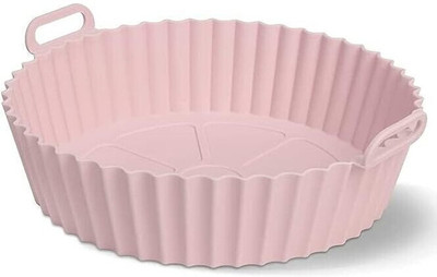 Vamigo Air Fryer Reusable Silicone Pot, 6.8 inch Non-Stick Air Fryer Liners Ear Handles Air Fryer(1 L)