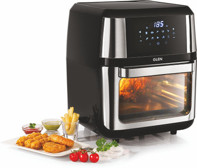 Glen SA 3046 DSS Family Rotisserie Oven, 1800W, 10 Preset Menu, Electric Toaster Oven, Digital Display, Bake, Roast, Toast, Defrost, Black Air Fryer  (12 L) For Rs. 4999 @ 75 %
