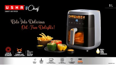 USHA i chef smart air fryer 4.5L Air Fryer(4.5 L)