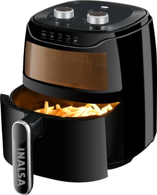 Inalsa Tasty Fry MW 1400 W,See-through window,4.2L Pan, 8-Preset Control with Ring Bell Air Fryer(4.2 L)