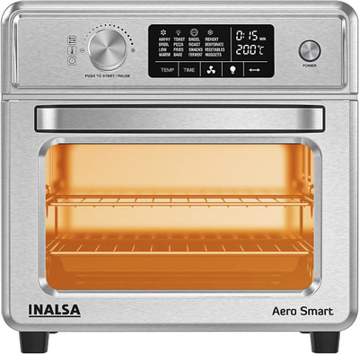 Inalsa Aero Smart Oven 1700W |16 Preset Programs | Rotisserie & Convection Function Air FryerĀ Ā (23 L)