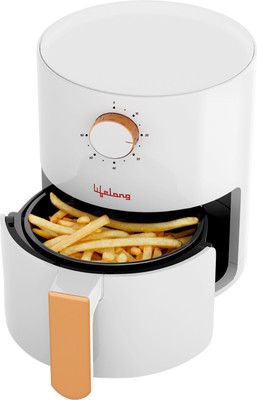 Lifelong LLHF25 800W with Hot Air Circulation Technology with Timer Selection |Uses upto 90% Less Oil |Fry, Grill, Roast, Reheat and Bake Air Fryer(2.5 L)