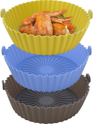 ABlue Clipper Silicone Air Fryer Liner, Nonstick,Heat Resistant for Air Fryer, Oven, Microwave Air Fryer(1 L)