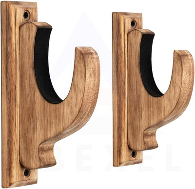 Brozon Wooden Rifle Wall Mount Holder Set of 2 – Vintage Gun Display Showpiece Decor Dovetail Airgun Scope Mount(Rubber)