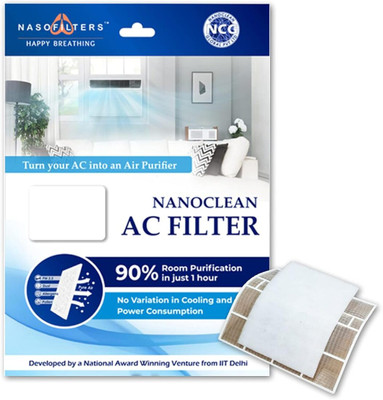 Nasofilters AC Filter with Nanofiber Technology for Removing Dust Pack Of 4 Air Purifier Filter(Carbon Filter)