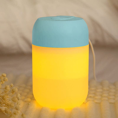 Antokin USB Air Humidifier Night Light, Silent 300ml Portable Room Air Purifier(Blue)