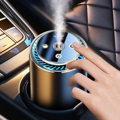 Edylinn Smart Car Air Freshener Diffuser with Projection Portable Car Air Purifier(Black)
