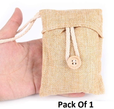 AirSoft (1 Pcs) Bamboo Activated Charcoal Bag, Odour Absorber Removes Air Purifying Bags Portable Car Air Purifier(Multicolor)