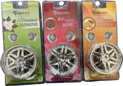 sysvaluestore SYS ALLOY WHEEL PERFUME / Silver Hanging Gel Car Perfume For Car Portable Car Air Purifier(Silver)