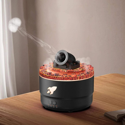 vastraveda Cannon Blast Air Humidifier with LED Light Portable Room Air Purifier(black)
