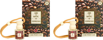OSR Air-O-Matic Espresso Car Perfume 8ml Each (Pack of 2) Portable Car Air Purifier(Multicolor)
