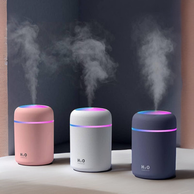 Spirito H2O UltraGlow Aromatic Mist Humidifier with RGB Lights Portable Room Air Purifier(Multicolour)