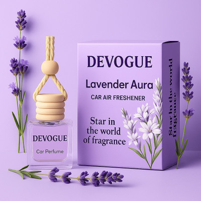 Devogue lavender Air Freshener Portable Car Air Purifier(White)